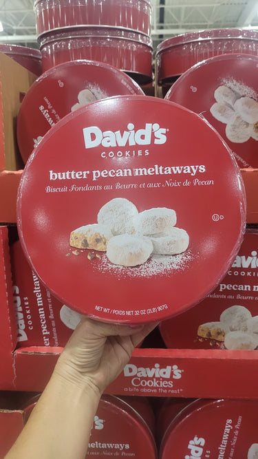 Image of David's Cookies Butter Pecan Meltaways - 1 x 907 Grams